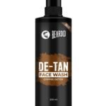 BEARDO DeTan Face Wash for Men, 200ml | Coffee Facewash, Aloe Vera, Vitamin E | Helps to Reduce Tan | Exfoliates & Hydrates for Smooth & Oil Free Skin - Fast UK Delivery