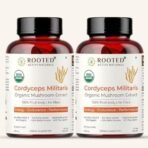 Rooted Active Naturals Organic Cordyceps Militaris Mushroom Extract Capsules, 500mg, 60 Count, Energy, Endurance, Performance (Pack of 2) - Fast UK Delivery - Image 2