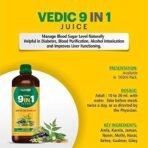 Healthally Vedic 9 in 1 Sugar Control Juice,Type 1 & 2 Sugar Level Balance,Glucose Regulator Insulin Management Neem Jamun Gudmar Diabic Care Juice - 500 ML - Fast UK Delivery - Image 3