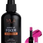 MILA Beaute Makeup Fixer |Makeup Setting Spray | Dermatalogically Tested 75ml Pro Matte Lipstick | Creamy Matte Lipstick | Shade - Shridevi, 4.2g - Fast UK Delivery