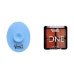 Glam 21 Silicone Face Cleanser Scrubber (Small) Little One 4-in-1 Eyeshadow Palette Ultra pigmented, Easy to blend Long Lasting Eye Make Up Kit |Firework-03 - Fast UK Delivery