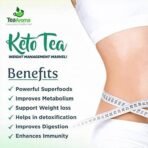 Tea Aroma Keto Tea | Green Coffee, Garcinia Cambogia, Ashwagandha, Lemongrass, Turmeric, Cinnamon & Thyme | 100g | Supports Weight Loss & Boosts Metabolism - Fast UK Delivery - Image 4