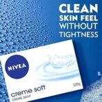 NIVEA Soap, Creme Soft, For Hands And Body, 125g (4 Pieces) - Fast UK Delivery - Image 7