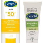 Cetaphil Moisturising Cream for Face & Body, Dry to Normal skin, 80 gm Combination Skin Sun Spf 50 Sunscreen, Very High Protection Light Gel, Water Resistant, Vitamin E, 50 Ml, Pack Of 1 - Fast UK Delivery