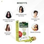 INDUS VALLEY 100% Bio Organic Amla Powder (Indian Gooseberry Powder) Phyllanthus emblica | Natural & Fresh For Healthy Hair - 200 gm - Fast UK Delivery - Image 3