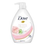 Dove Soothing Rose & Aloe Vera Body Wash for Replenished Skin, Refreshing Scent 1L - Fast UK Delivery