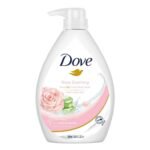 Dove Soothing Rose & Aloe Vera Body Wash for Replenished Skin, Refreshing Scent 1L - Fast UK Delivery