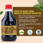 Dhampure Speciality Jeera Masala Shikanji Mocktail Cocktail Vodka, Rum, Gin Mixer Syrup, Makes 10-12 Drinks, 300Ml Pour Add Stir & Sip Syrup For Cocktails Mocktails/Lemonades/Non Alcoholic - Fast UK Delivery - Image 6