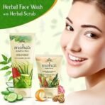 Moha: Herbal Face Wash 200 ml with Herbal Scrub 50 ml | Aloe, Cucumber, Rose, Neem and Yashtimadhu | Combo Pack of 2 - Fast UK Delivery - Image 3