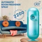 Godrej aer Matic Kit (Machine + 1 Refill) - Automatic Room Fresheners with Flexi Control Spray | Cool Surf Blue | 2200 Sprays Guaranteed | Lasts up to 60 days (225ml) - Fast UK Delivery - Image 3
