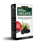 INDUS VALLEY Bio Organic 100% Natural Activated Charcoal Powder Ideal for Skin Removes Dead Skin, Impurities, Detoxifies Skin - (200g+50g) - Fast UK Delivery