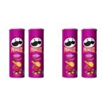 Kellogg's Pringles Desi Masala Tadka 107g (Pack of 4) - Fast UK Delivery