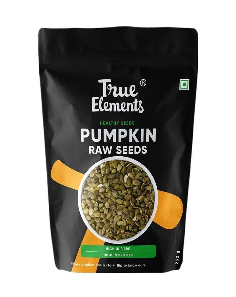 uk51Ub1PA14L-1.jpg True Elements Pumpkin Seeds 250g - AAA Grade Seeds for Eating | Protein Rich Seeds | Healthy Diet Snacks | Rich in Protein - Fast UK Delivery - Image 1
