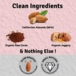 Jus' Amazin Creamy Almond Butter - Dark Choco (200g) | Rich in Anti-oxidants | Raw Cacao | 100% Natural, Vegan, Dairy Free & Keto Friendly | Dark Chocolate Spread | Sweetened with Organic Jaggery - Fast UK Delivery - Image 3