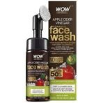 WOW Skin Science Apple Cider Vinegar Foaming Face Wash with Built-in Brush + 99% Pure Aloe Vera Multipurpose Gel - No Parabens, Silicones, Synthetic Fragrance - Net Vol. 300mL - Fast UK Delivery - Image 3