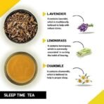 TEACURRY Sleep Chamomile Tea (1 Month Pack, 30 Tea Bags)-Helps With Insomnia, Snoring, Stress-Tea For Sleeping-Night Tea For Sleep-Sleep Time Tea,100 Grams - Fast UK Delivery - Image 3