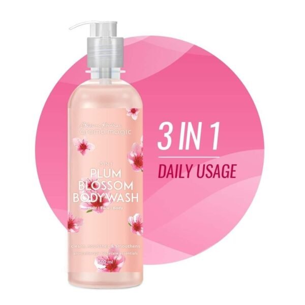 Aroma Magic 3 in 1 Plum Blossom Body Wash 500ml - Fast UK Delivery