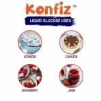 Konfiz Liquid Glucose 1.5 KG, Liquid Glucose (Syrup) Liquid Glucose for Making Cake and ice Cream, Sweetener for Dessert - Fast UK Delivery - Image 6