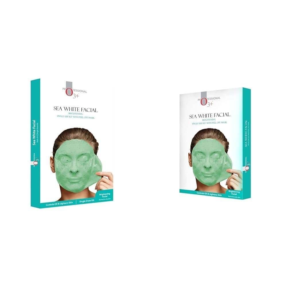 uk51VA8kdrApL-1-1.jpg O3+ Sea White Brightening Facial Kit With Peel Off Mask Suitable For Normal To Oily Types (45g & O3+ Sea White Brightening Facial Kit With Peel Off Mask Suitable For Normal To Oily Types (45g Combo - Fast UK Delivery - Image 1
