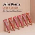Swiss Beauty Cream It Up Blusher | Highly Pigmented | Long-lasting | Buildable & Blendable | All Skin Types | Shade- Cheeky Peach, 10ml - Fast UK Delivery - Image 3