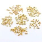 HUDA GIRL 3D Small Leaves Plated Trendsetter Metal Nail Art Alloy of 3D Nail Studs (Gold)(N-23) - Fast UK Delivery - Image 6