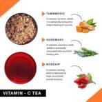 Teacurry Vitamin C Tea (1 Month Pack | 30 Tea Bags) - Helps get Glowing Skin and Shilky Hair | Assists with Bones & Vessels - Fast UK Delivery - Image 3