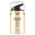 Olay Total Effects Anti Ageing Skin Cream (Moisturizer)| Fights 7 Signs of Ageing | With Niacinamide and Green Tea Extracts | Normal, Oily, Dry, Combination Skin | 50g (normal spf 15) - Fast UK Delivery