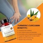 Rooted Actives Curcumin Capsules (95%) With Black Pepper Extract | For Immunity, Joints Cardio Health | 90 Veg Capsules, 500 Mg (Curcumin Capsules (95%) With Black Pepper Extract) - Fast UK Delivery - Image 3