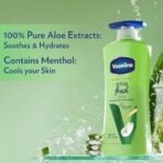 Vaseline Aloe Fresh Body Lotion,24 HR Long Lasting Moisturisation with Aloe Vera extract and Menthol, 600ml (Pack of 2) - Fast UK Delivery - Image 5