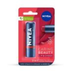 NIVEA Lip Caring Beauty Red Lip Balm | Lip & Cheek Tint with SPF 30 - Fast UK Delivery