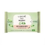 LAKME 9To5 Natural Aloe Cleansing Wipes, 141 G - Fast UK Delivery