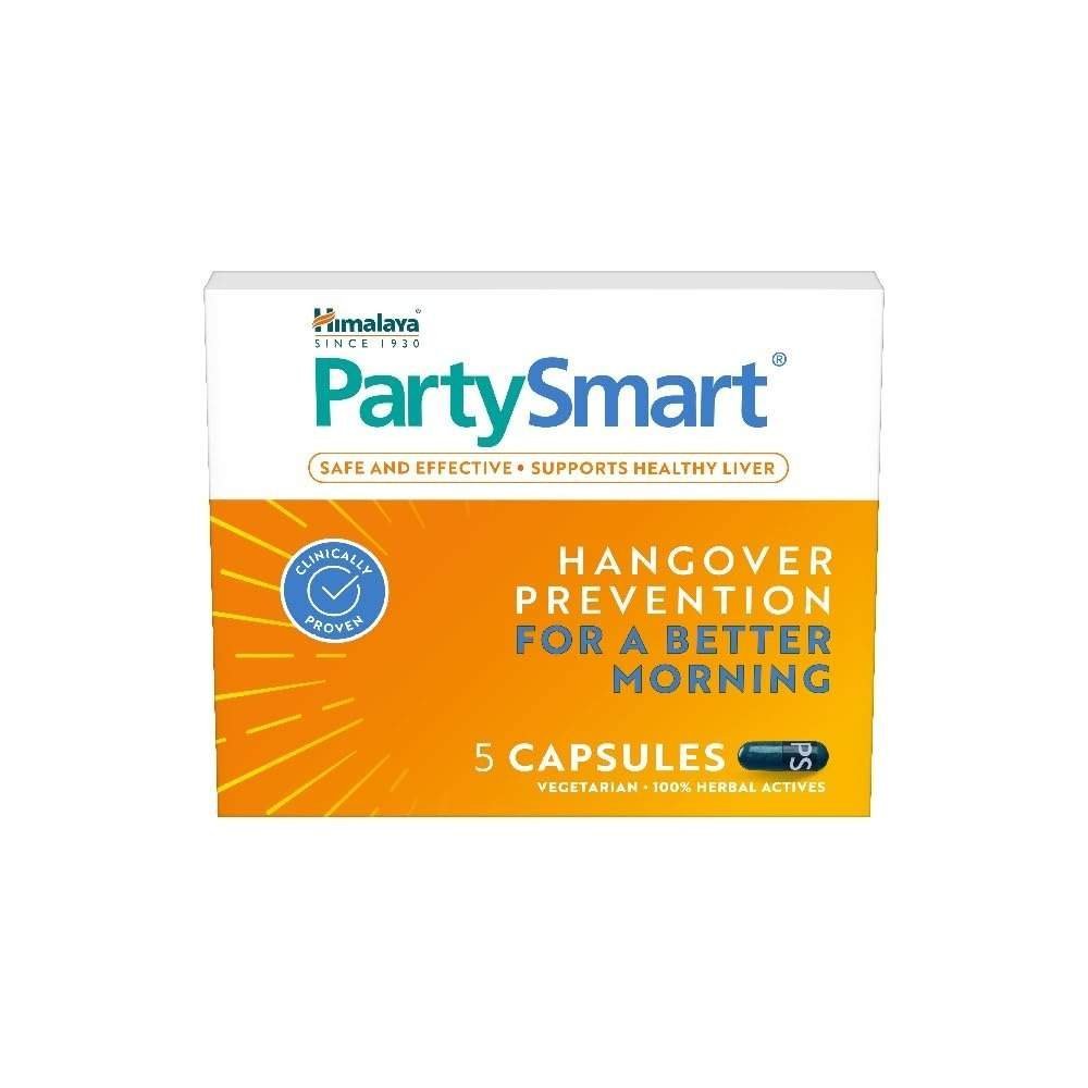 uk51W03GJIpgL-1-1.jpg Himalaya PartySmart | 5 Capsules |Hangover Prevention For Better Morning| Supports Liver | Herbal Solution, Safe, Effective & Clinically Proven - Image 1