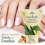 moha: Nail Care Cream For Cuticle Care, Nail Growth & Strength With Goodness of Almond Oil & Flaxseed Oil | Soft, Smooth, & Strong Lustrous Nails unisex- (100 g) Pack of 2 - Fast UK Delivery - Image 3