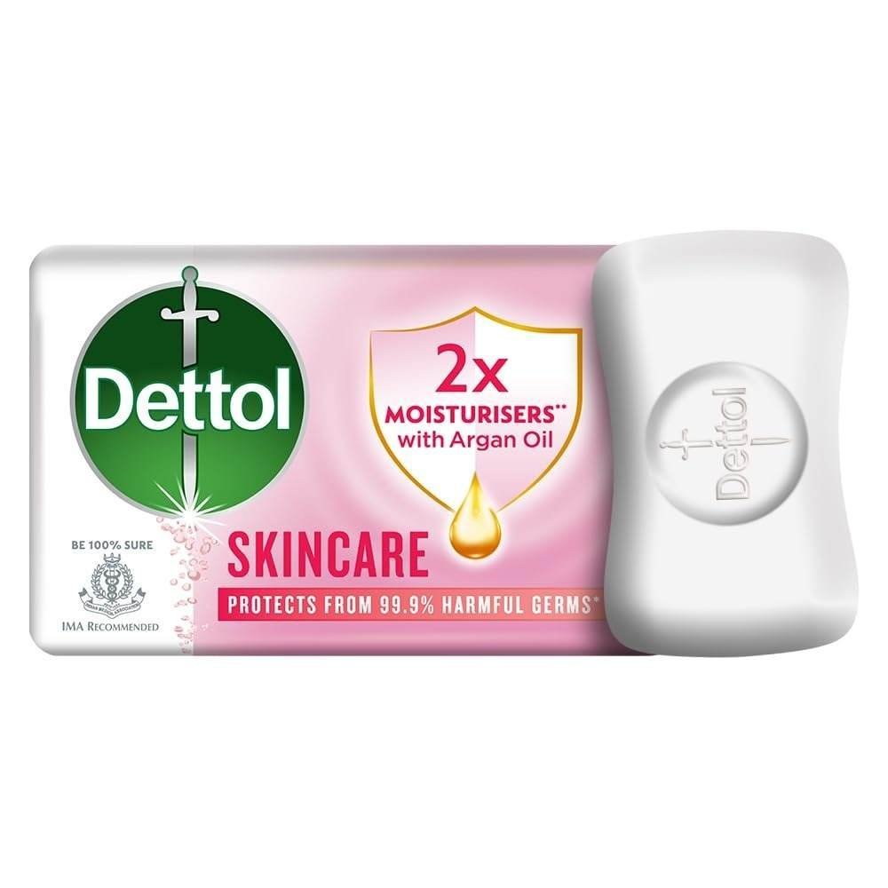 uk51WKHEZEb8L-1-1.jpg Dettol Skincare Moisturizing Beauty Bathing Soap Bar with Argan Oil (125gm) | Softer Skin - Fast UK Delivery - Image 1