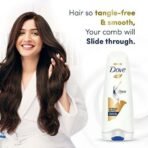 Dove Intense Repair Fresh All Conditioner 335 Ml, With Keratin Actives To Smoothen Dry And Frizzy Hair - Deep Conditions Damaged Hair For Men & Women's (2 Count) - Fast UK Delivery - Image 5
