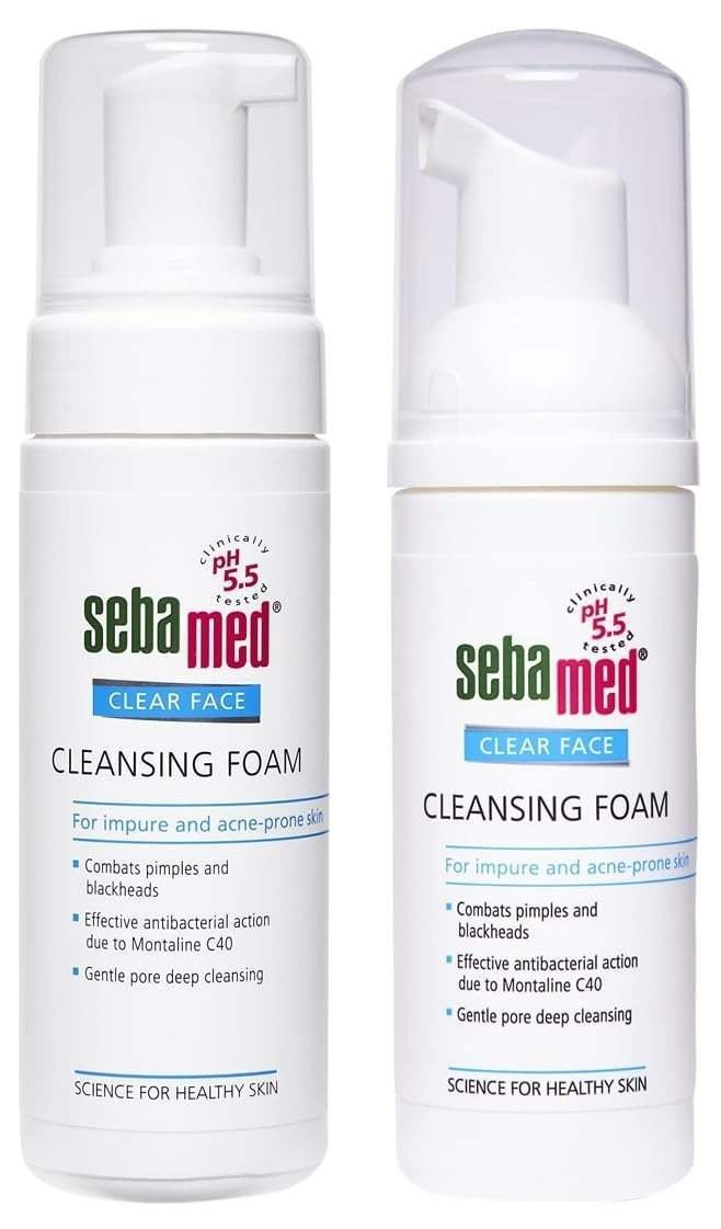 uk51Wg3cSEUL-1.jpg SebaMed Clear Face Cleansing Foam, 150ml & Sebamed Clear Face Foam, 50ml - Fast UK Delivery - Image 1