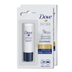 Dove Essential Nourishing Lip Care Balm, 24 hours Hydration, 4.8g (Pack of 2) - Fast UK Delivery