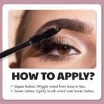 Fashion Colour Platinum 24 Hour Volume Mascara | Highly Pigmented Colour | Mascara For Women | Volumising Mascara | Up to 24 Hours Stay | Waterproof with Intense Jet Black Color | (10gm) - Fast UK Delivery - Image 6