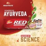Dabur Red Toothpaste - 100g | Fluoride Free| Helps in Bad Breath Treatment, Cavity Protection, Plaque Removal |For Whole Mouth Health| Power of 13 Potent Ayurvedic Herbs - Fast UK Delivery - Image 5