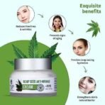 Ayouthveda Hemp Seed Anti-Wrinkle & Anti-Aging Cream|With goodness of Basil, Lavender & Sandalwood Oil |Helps in Skin Nourishment | Deep Hydration (Pack of 1; 50g each) - Fast UK Delivery - Image 4