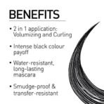 MyGlamm Twist It Up Mascara-Black-10ml | Waterproof & Long- lasting | Volumising and Curling Mascara - Fast UK Delivery - Image 4