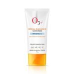O3+ Bridal Radiance Sunscreen SPF 50 PA +++ Dry Touch & Ultra Light Non-greasy and leaves no white cast Prevents Damage From UVA | UVB | HEV | IR | Dermatologist Tested | 75g - Fast UK Delivery