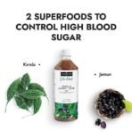 Kapiva Karela Jamun Juice | Helps Control Blood Sugar Level and Lower Bad Cholesterol | Diabetic Care (1L) - Fast UK Delivery - Image 4