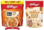 Kellogg's Combo, Kellogg's Corn Flakes Real Almond and Honey, 1 kg and Kellogg's Crunchy Granola Honey, Almonds, Strawberries & Pumpkin Seeds, 450 g - Fast UK Delivery - Image 2