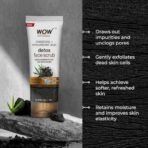 WOW Skin Science Charcoal & Hyaluronic Acid Detox Face Scrub | Deeply Cleanses & Hydrates Skin | Unclogs Pores & Removes Blackheads | Controls Excess Oil | Improves Skin Elasticity | 100g - Fast UK Delivery - Image 6