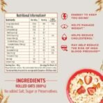 Bagrry's White Oats 1Kg | Breakfast Cereal, Instant Oats Breakfast, Natural Whole Grain| High Soluble Fibre | Protein Goodness | Non GMO | Oats - Fast UK Delivery - Image 4