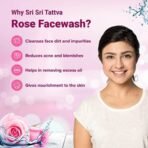 Sri Sri Tattva Rose Face Wash - For Toned, Radiant, Glowing Skin - All Skin Types (60 ml) - Image 5