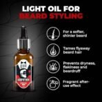 Beardo Godfather Lite Beard and Moustache Oil (30 ml x Pack of 2) | Beard Oil for men | Non-Sticky, Light; Almond Oil, Aloe vera, Vitamin E, Shiny Nourished Beards - Fast UK Delivery - Image 4