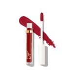 MyGlamm LIT Velvet Matte Liquid Lipstick - My Oh My (Wine Shade) | Hydrating, Mousse Texture, Vegan Lipstick With Vitamin E (1.6ml) - Fast UK Delivery