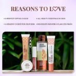 Just Herbs Makeup Kit for Women with Kohl Kajal, 3 in 1 Primer, Liquid Lipstick, Serum Foundation SPF 30+, Saptajal Makeup Removal Toner and Lip & Cheeck Tint (Gift Set) - Fast UK Delivery - Image 4